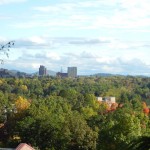 Downtown Asheville, North Carolina in early autumn 2011